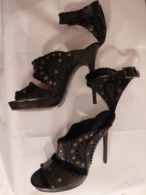 261C* Jimmy CHOO voor H&M zwarte volledig lederen sandalen (, Kleding | Dames, Schoenen, Zo goed als nieuw, Schoenen met hoge hakken