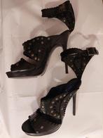 261C* Jimmy CHOO voor H&M zwarte volledig lederen sandalen (, Kleding | Dames, Schoenen, Verzenden, Zwart, Zo goed als nieuw, Schoenen met hoge hakken