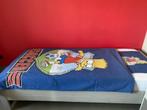 Flanellen dekbedovertrek 1 persoon (Bart Simpson), Huis en Inrichting, Ophalen, Gebruikt, Eenpersoons, Blauw