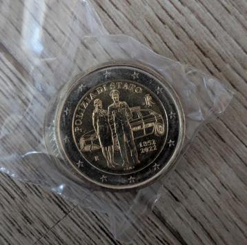 2 euro Italië 2022 Polizia di Stato UNC beschikbaar voor biedingen