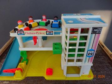 Vintage Fisher Price little People Parking Garage *VOLLEDIG*, Enlèvement ou Envoi