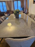 Eettafel en eetstoelen, Huis en Inrichting, Tafels | Eettafels, Ophalen, 100 tot 150 cm, Vierkant, Vijf personen of meer