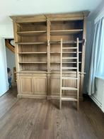 bibliotheekkast met ladder, Maison & Meubles, Armoires | Bibliothèques, Enlèvement, Utilisé