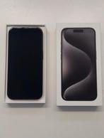 iPhone 15 Pro 256 GB Black Titanium, Télécoms, Comme neuf, Noir, 100 %, 256 GB