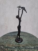 Vintage bronzen beeld moeder met kind, Antiek en Kunst, Ophalen of Verzenden