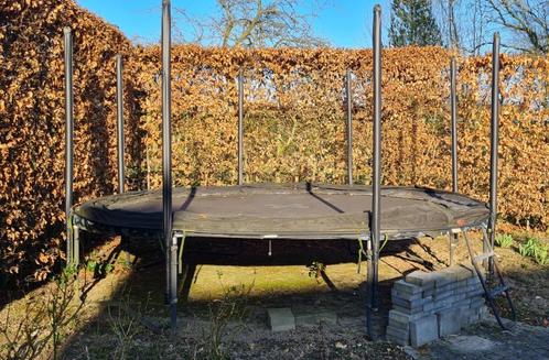 BERG - zwarte trampoline - diameter 4m50, Kinderen en Baby's, Speelgoed | Buiten | Trampolines, Gebruikt, Ophalen