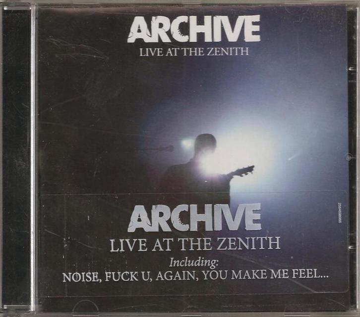 ARCHIVE - LIVE AT THE ZENITH - CD ALBUM, CD & DVD, CD | Rock, Utilisé, Progressif, Envoi
