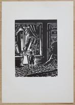 Houtsnede van Frans Masereel: TEMPUS FUGIT, Antiek en Kunst, Kunst | Etsen en Gravures, Verzenden