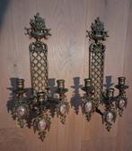 2 koperen kandelaars, Ophalen of Verzenden