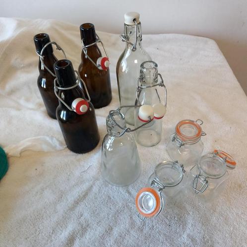BOUTEILLES EN VERRE AVEC BOUCHONS, Antiek en Kunst, Antiek | Glaswerk en Kristal, Ophalen of Verzenden