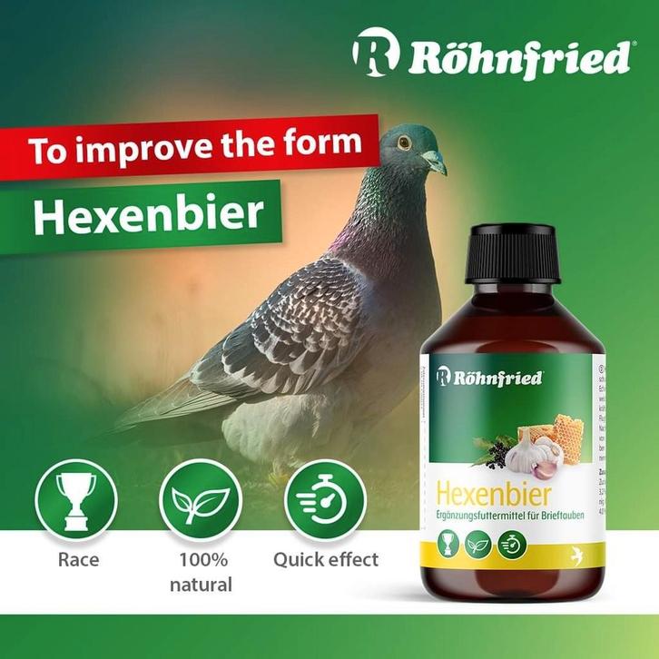 Hexenbier 500ml, Vitaliteitsmengeling, ( Witte Neuswratten N, Dieren en Toebehoren, Overige Dieren-accessoires, Nieuw, Ophalen