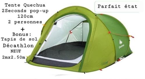 Decathlon Quechua 2 Seconds 120 Pop-uptent voor 2 personen, Caravans en Kamperen, Tenten, tot en met 2, Zo goed als nieuw, Ophalen