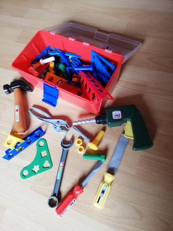 Gereedschapskoffer met werkgerief, Ophalen, Zo goed als nieuw