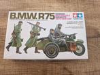 Tamiya German Motorcycle B.M.W. R75 Side Car 1/35, Hobby en Vrije tijd, 1:32 tot 1:50, Overige typen, Ophalen of Verzenden, Zo goed als nieuw