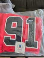 Gehandtekend nba shirt bulls DENNIS RODMAN met certificate, Verzamelen, Ophalen of Verzenden, Zo goed als nieuw, Shirt