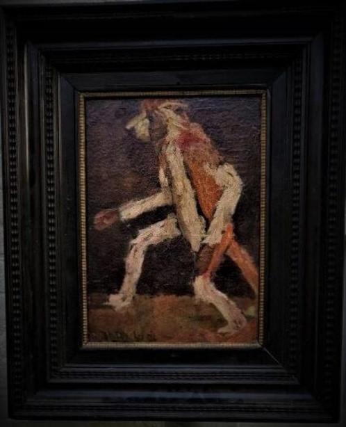 M.H.Mackenzie ""Aap "" olieverf op paneel 30 x 40 cm, Antiek en Kunst, Kunst | Schilderijen | Klassiek, Verzenden