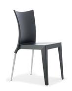 6 stoelen, Armet Italy, stapelbaar, Huis en Inrichting, Stoelen, Ophalen, Zo goed als nieuw, Grijs, Metaal