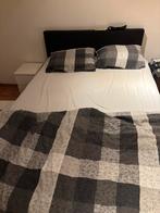 Boxspring 140x200, Huis en Inrichting, Slaapkamer | Boxsprings, Ophalen, Gebruikt, Zwart, 140 cm