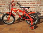 kinderfiets 14 inch Disneycars, Fietsen en Brommers, Ophalen, Gebruikt, Minder dan 16 inch, Zijwieltjes