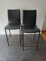 hoge keukenstoelen, Huis en Inrichting, Ophalen, Zo goed als nieuw, Leer, 60 tot 90 cm