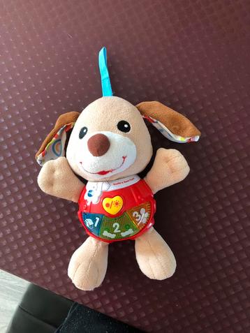 V-TEC speel en knuffel puppy met lichtjes en geluid., Enlèvement, Comme neuf