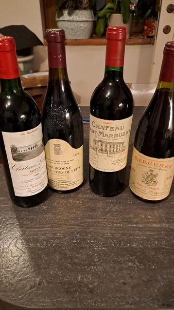 Lots de 4 bouteilles de vin rouge  beschikbaar voor biedingen