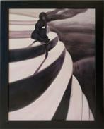 Spilliaert: De duizeling. Ingelijst olieverfschilderij., Envoi