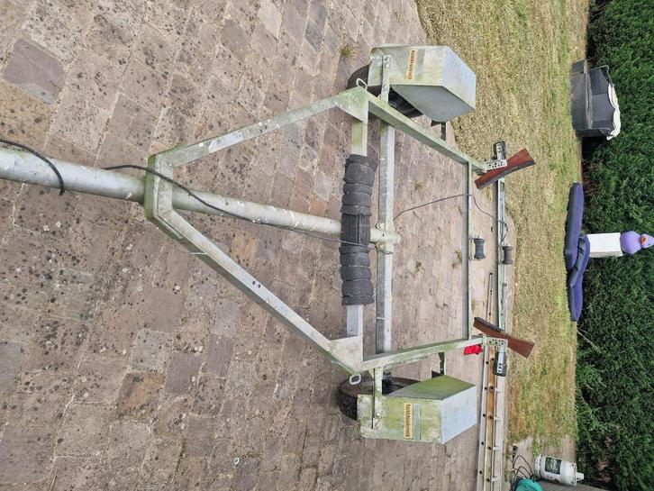 trailer boot, Watersport en Boten, Boottrailers, Gebruikt, Strandtrailer, Minder dan 6 meter, Geremd, Ophalen