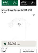 Nike X stussy international T-shirt white size (M) New, Ophalen of Verzenden, Zo goed als nieuw