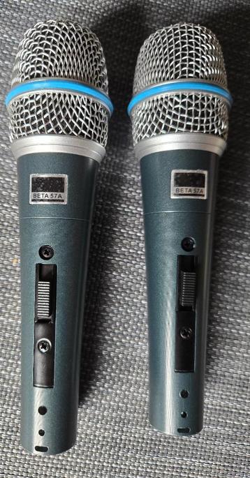 2 BETA 57A Dynamische Metalen Microfoon met Switch (Nieuw) beschikbaar voor biedingen