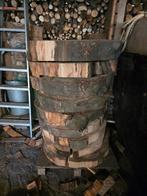 Grote houten boomschijven, Ophalen