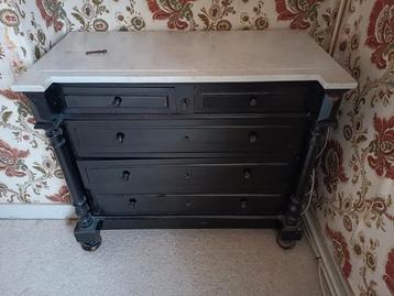 Commode ladekast + nachtkastje., Enlèvement, Utilisé