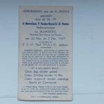 Gedachtenisprentje H.Missie Rumbeke 1947, Verzamelen, Ophalen of Verzenden