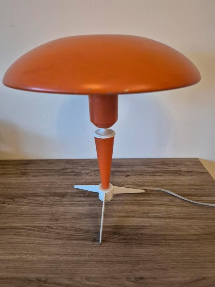 Lampe  vintage orange – Louis Kalff, Maison & Meubles, Lampes | Lampes de table