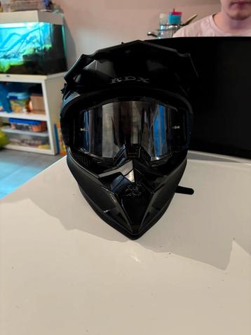 Casque moto + lunette raven  beschikbaar voor biedingen