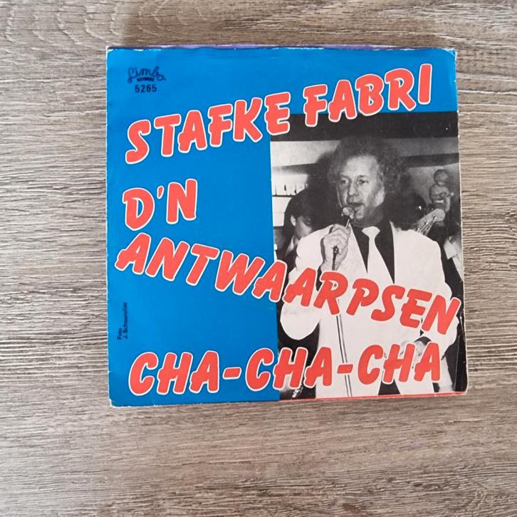 7" Stafke Fabri - D'n Antwaarpsen cha-cha-cha, Cd's en Dvd's, Vinyl Singles, Gebruikt, Single, Nederlandstalig, 7 inch, Ophalen of Verzenden
