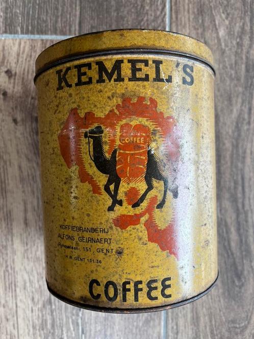Oude doos KEMEL'S COFFEE Gent (België) Jaren 1930/40, Verzamelen, Blikken, Koffie, Ophalen of Verzenden