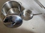 Steelpannetje en grote kookpot, Huis en Inrichting, Ophalen, Zo goed als nieuw