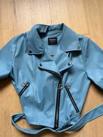 Imitatie leder jasje., Maat 38/40 (M), Blauw, Ophalen of Verzenden, Defacto