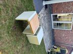 Te koop twee wit gelakte houten salontafels, Huis en Inrichting, Tafels | Salontafels, Ophalen of Verzenden, Gebruikt, Rechthoekig