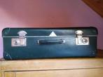 valise vintage verte, Antiquités & Art, Enlèvement ou Envoi, Koffer vintage fibrine