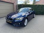 BMW Coupé 218iA Sport,GARANTIE,AIRCO,CRUISE,LED,NAVI,PDC,USB, 4 zetels, 2 Reeks, Blauw, Leder en Stof