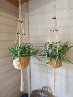 Hangmanden, ecru met macrame, Ophalen of Verzenden
