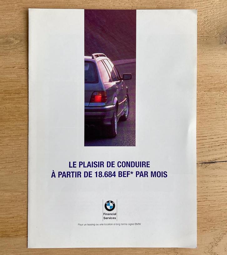 BMW financial services BE-FR 1996 vouwfolder, Boeken, Auto's | Folders en Tijdschriften, Gelezen, BMW, Ophalen of Verzenden