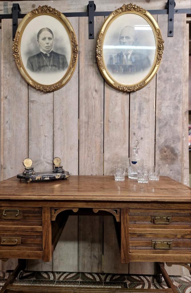 Headmaster desk oak, Antiek en Kunst, Antiek | Kantoor en Zakelijk, Ophalen