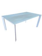 Design glazen tafel Kristalia 166 x 100 cm, Ophalen, Gebruikt, 100 tot 150 cm, Glas