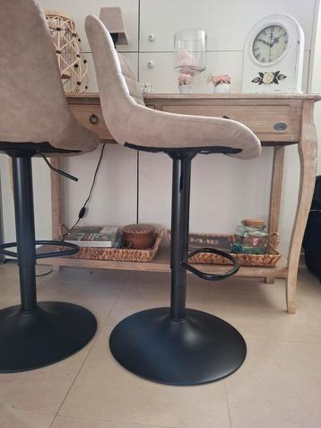 4 chaises de bar - îlot cuisine - réglable en hauteur, Enlèvement, Comme neuf, Réglable en hauteur