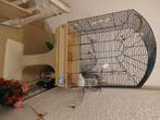 Une cage sur pied a vendre 30 euros, Animaux & Accessoires, Oiseaux | Cages & Volières, Enlèvement, Utilisé, Métal, Cage à oiseaux