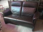 1 Moderne lederen zetel / sofa (2 zit), Ophalen, Gebruikt