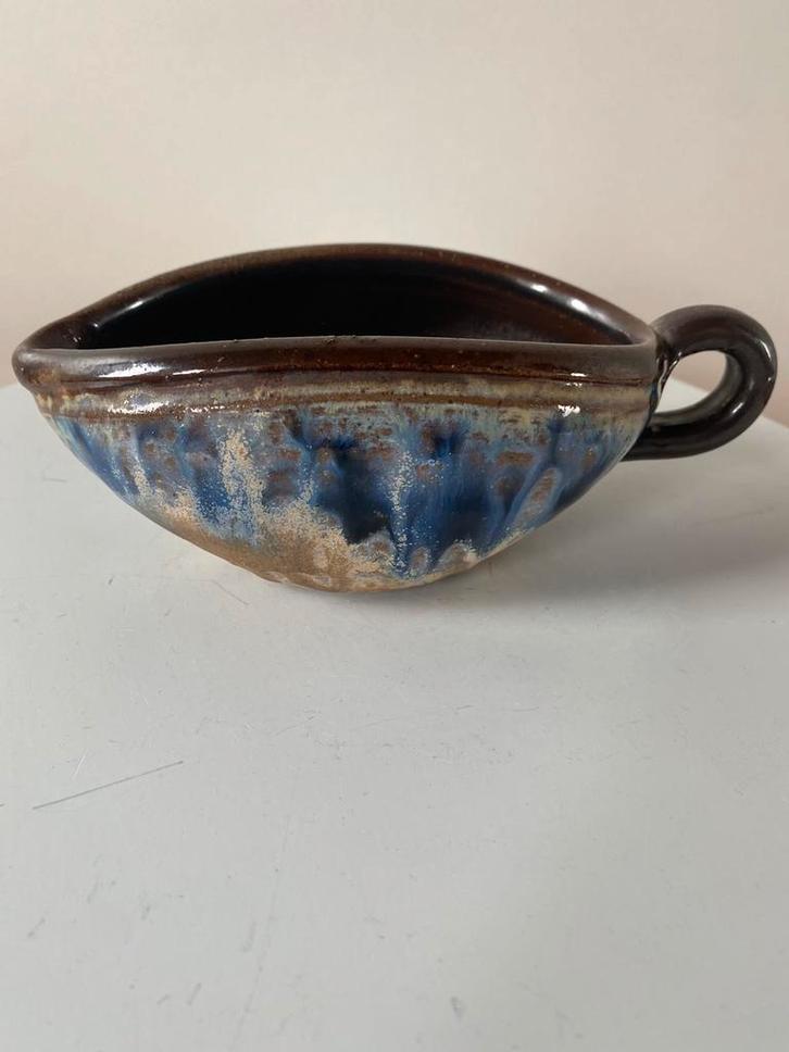 Vintage Bouffioulx zandstenen sauskom, Antiek en Kunst, Antiek | Keramiek en Aardewerk